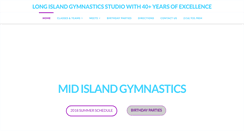 Desktop Screenshot of midislandgymnastics.com